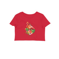 Stepevoli Clothing - Crop Top (Women) - Fashionable Flamingo (12 Colours)
