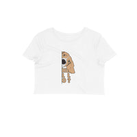 Stepevoli Clothing - Crop Top (Women) - Basset Hound Hello (12 Colours)