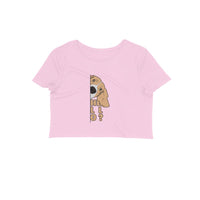 Stepevoli Clothing - Crop Top (Women) - Basset Hound Hello (12 Colours)