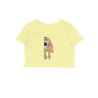 Stepevoli Clothing - Crop Top (Women) - Basset Hound Hello (12 Colours)