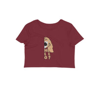 Stepevoli Clothing - Crop Top (Women) - Basset Hound Hello (12 Colours)