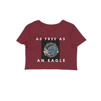 Stepevoli Clothing - Crop Top (Women) - As Free As An Eagle (7 Colours)