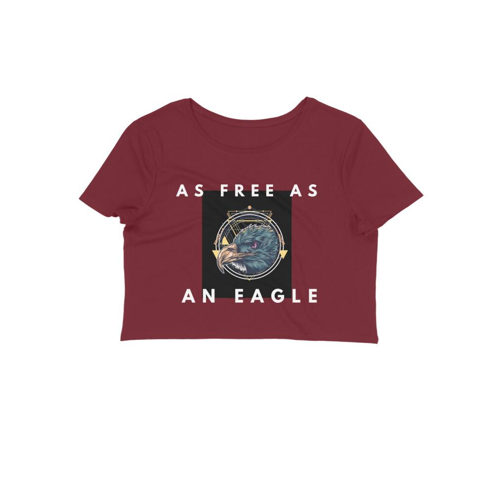 Stepevoli Clothing - Crop Top (Women) - As Free As An Eagle (7 Colours)