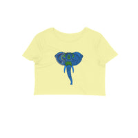 Stepevoli Clothing - Crop Top (Women) - Elephantastic (12 Colours)