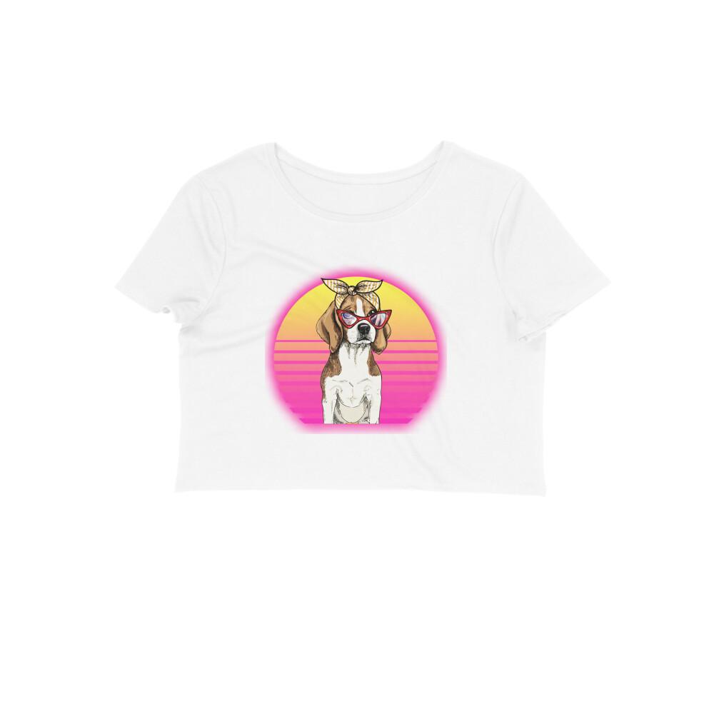 Stepevoli Clothing - Crop Top (Women) - Lil Miss Beagle (12 Colours)