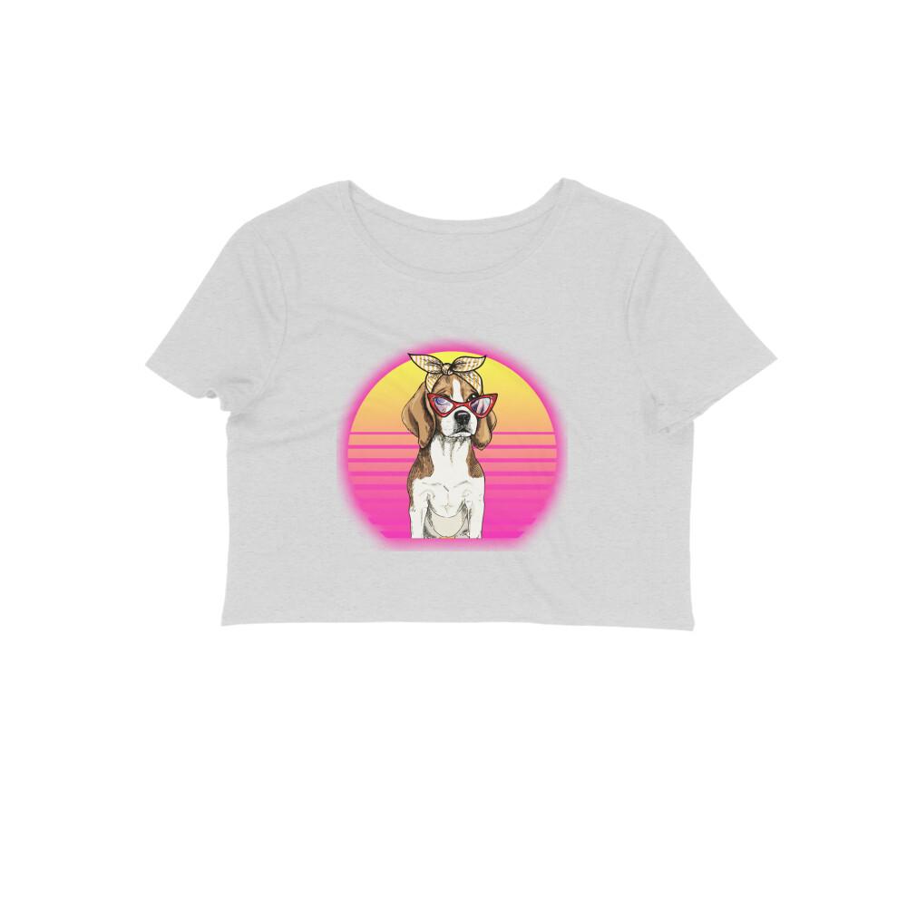 Stepevoli Clothing - Crop Top (Women) - Lil Miss Beagle (12 Colours)