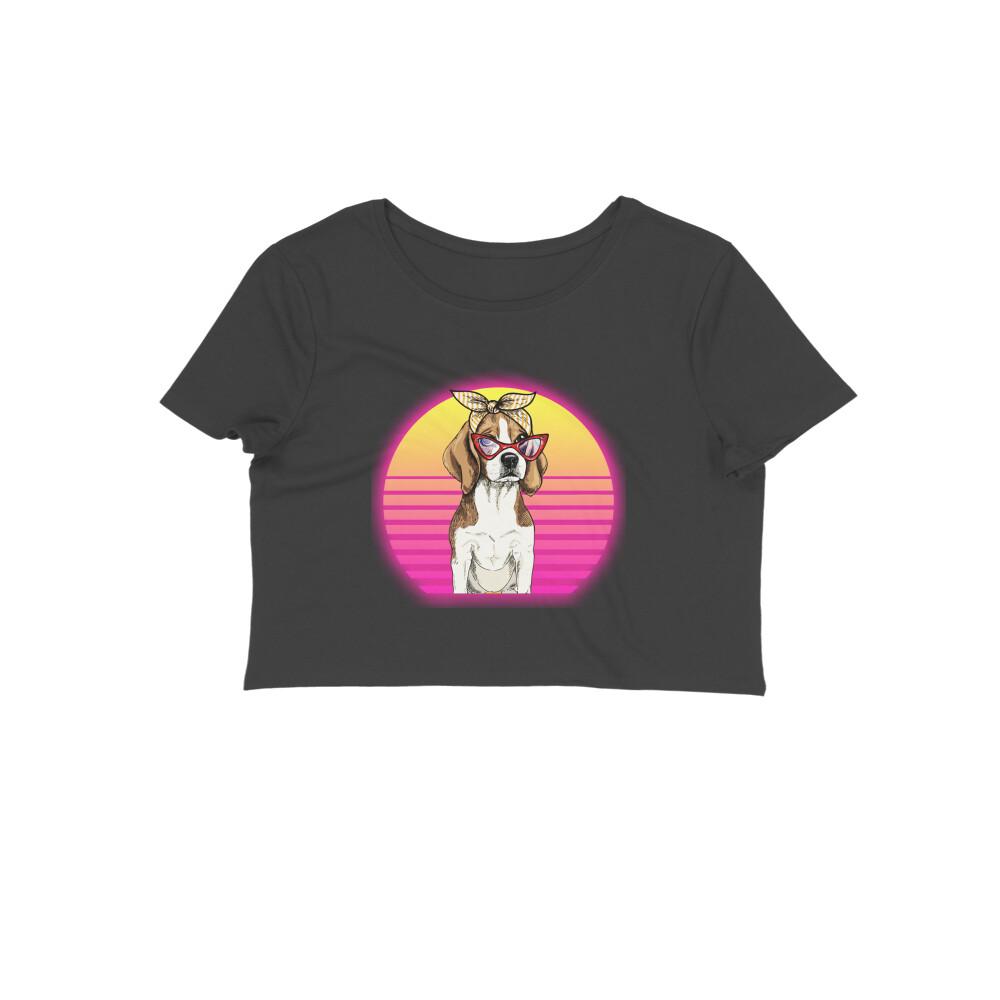 Stepevoli Clothing - Crop Top (Women) - Lil Miss Beagle (12 Colours)