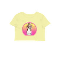 Stepevoli Clothing - Crop Top (Women) - Lil Miss Beagle (12 Colours)