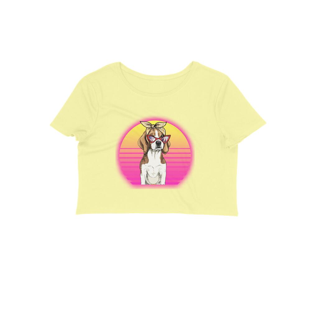 Stepevoli Clothing - Crop Top (Women) - Lil Miss Beagle (12 Colours)