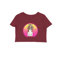Stepevoli Clothing - Crop Top (Women) - Lil Miss Beagle (12 Colours)