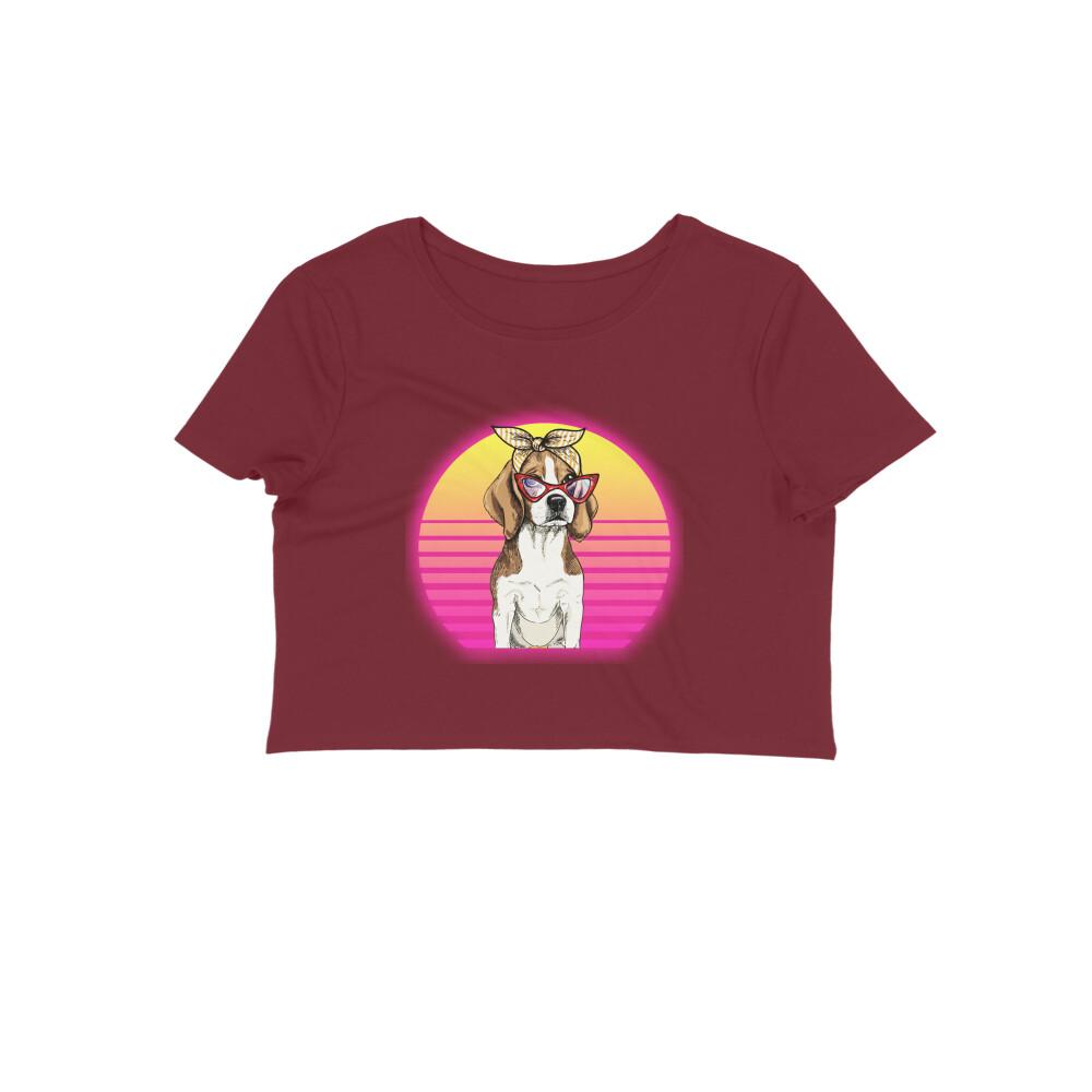 Stepevoli Clothing - Crop Top (Women) - Lil Miss Beagle (12 Colours)