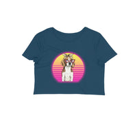 Stepevoli Clothing - Crop Top (Women) - Lil Miss Beagle (12 Colours)