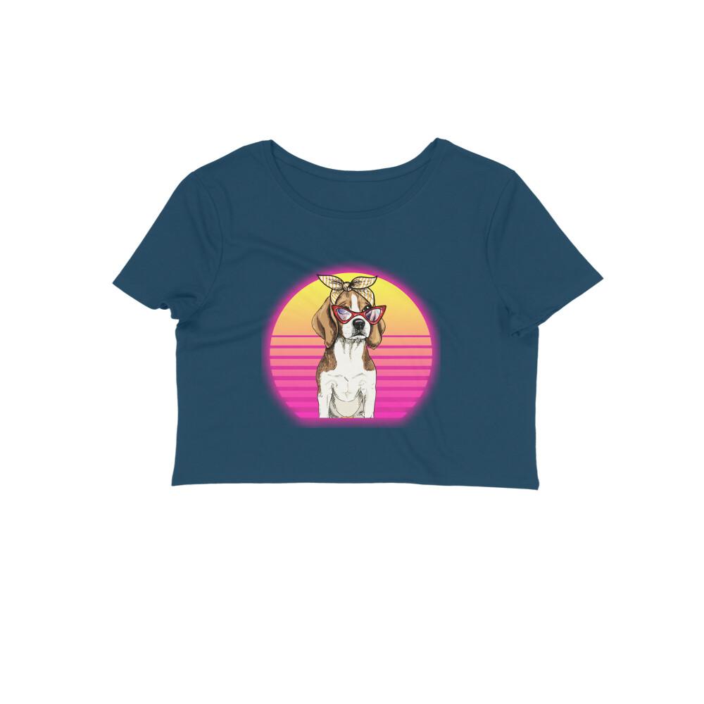 Stepevoli Clothing - Crop Top (Women) - Lil Miss Beagle (12 Colours)
