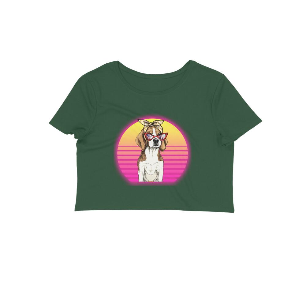 Stepevoli Clothing - Crop Top (Women) - Lil Miss Beagle (12 Colours)
