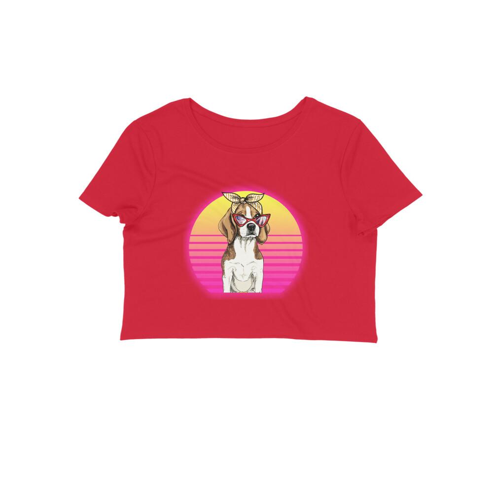 Stepevoli Clothing - Crop Top (Women) - Lil Miss Beagle (12 Colours)