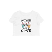 Stepevoli Clothing - Crop Top (Women) - Feline Happy (8 Colours)