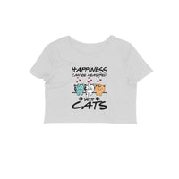 Stepevoli Clothing - Crop Top (Women) - Feline Happy (8 Colours)