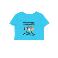 Stepevoli Clothing - Crop Top (Women) - Feline Happy (8 Colours)