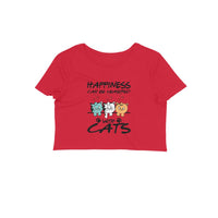 Stepevoli Clothing - Crop Top (Women) - Feline Happy (8 Colours)