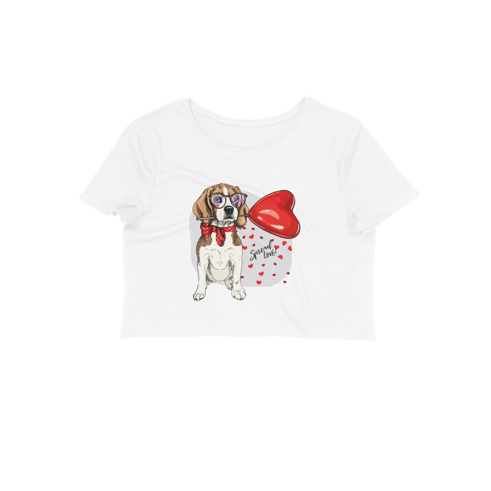 Stepevoli Clothing - Crop Top (Women) - Beagle Furever Love (12 Colours)