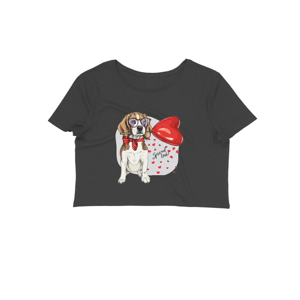 Stepevoli Clothing - Crop Top (Women) - Beagle Furever Love (12 Colours)