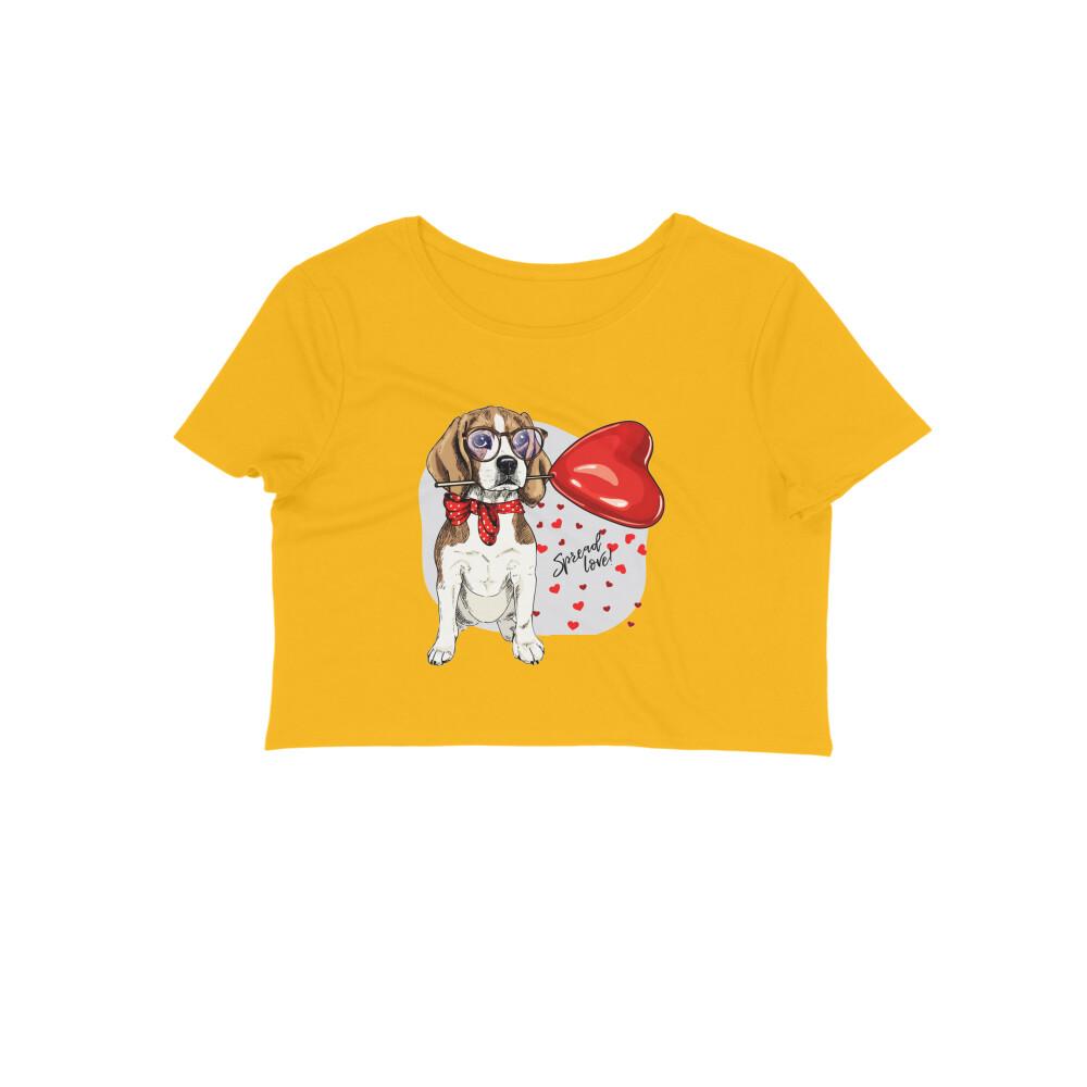 Stepevoli Clothing - Crop Top (Women) - Beagle Furever Love (12 Colours)