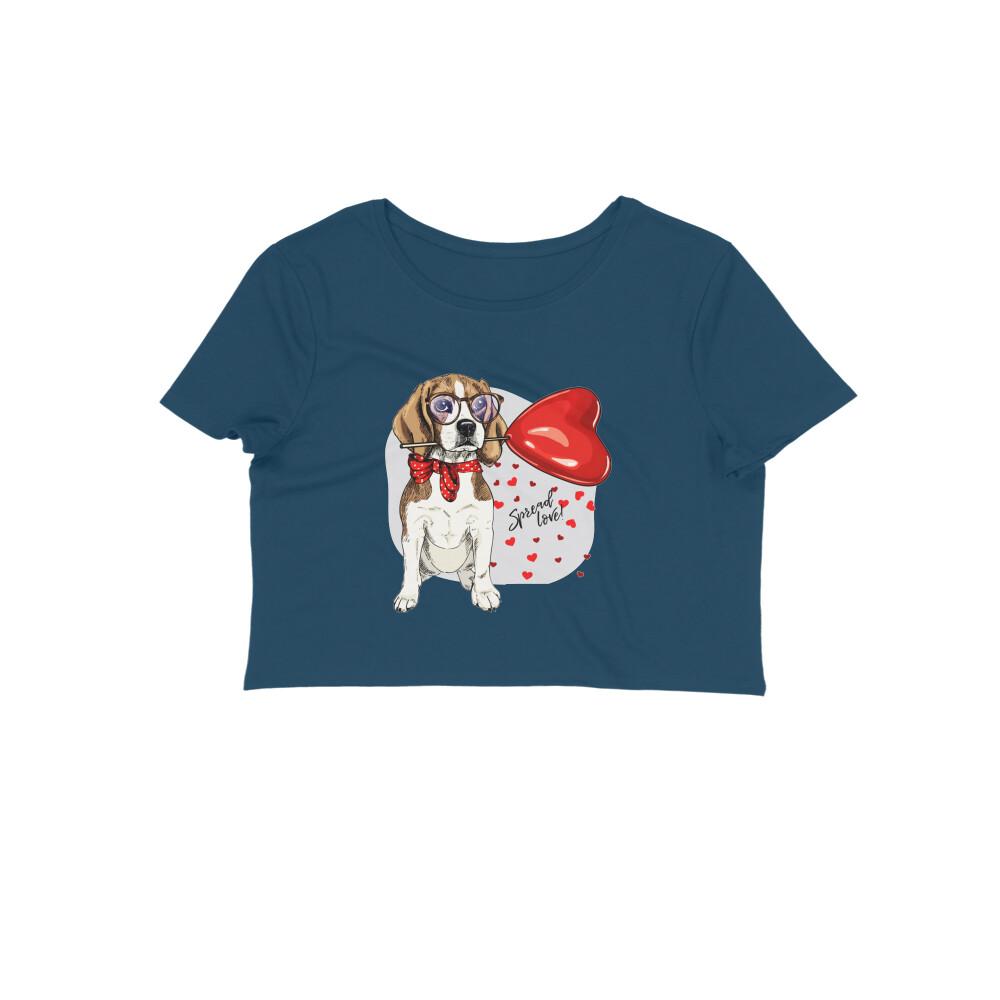 Stepevoli Clothing - Crop Top (Women) - Beagle Furever Love (12 Colours)