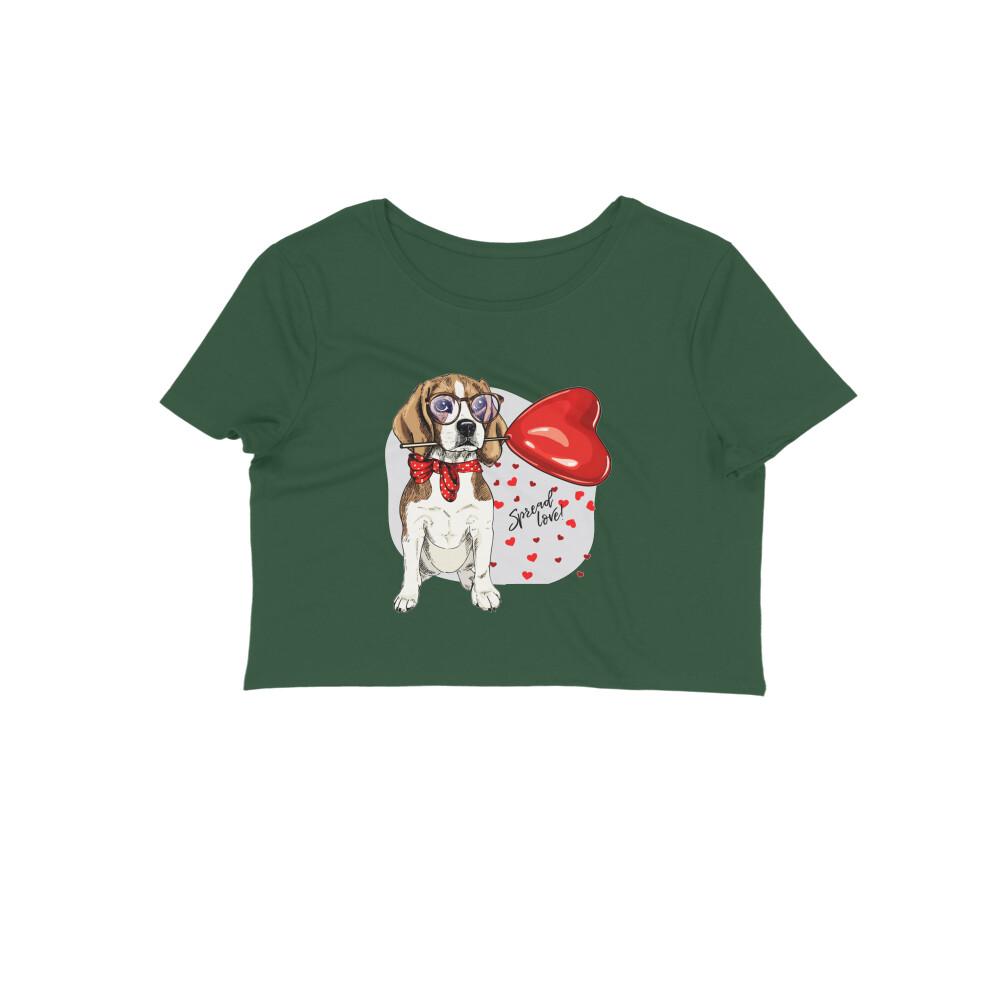 Stepevoli Clothing - Crop Top (Women) - Beagle Furever Love (12 Colours)