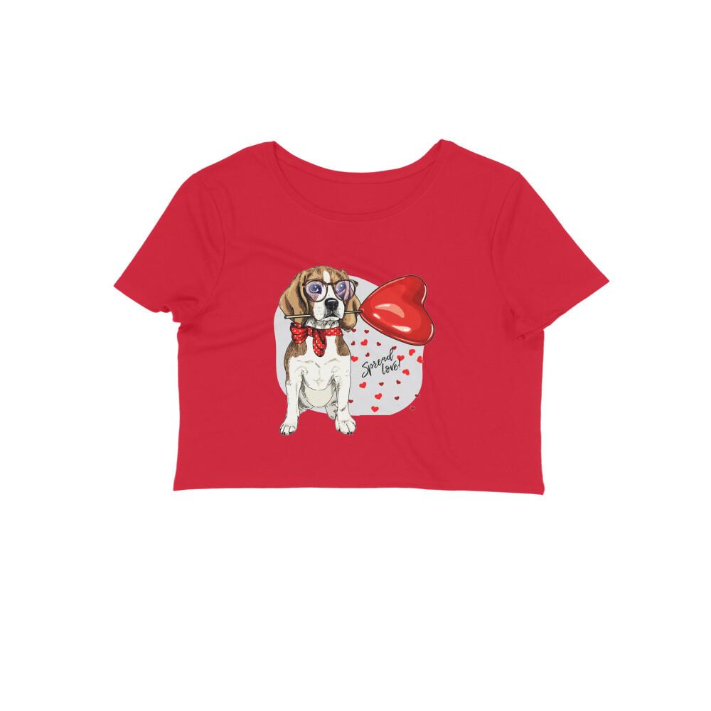 Stepevoli Clothing - Crop Top (Women) - Beagle Furever Love (12 Colours)