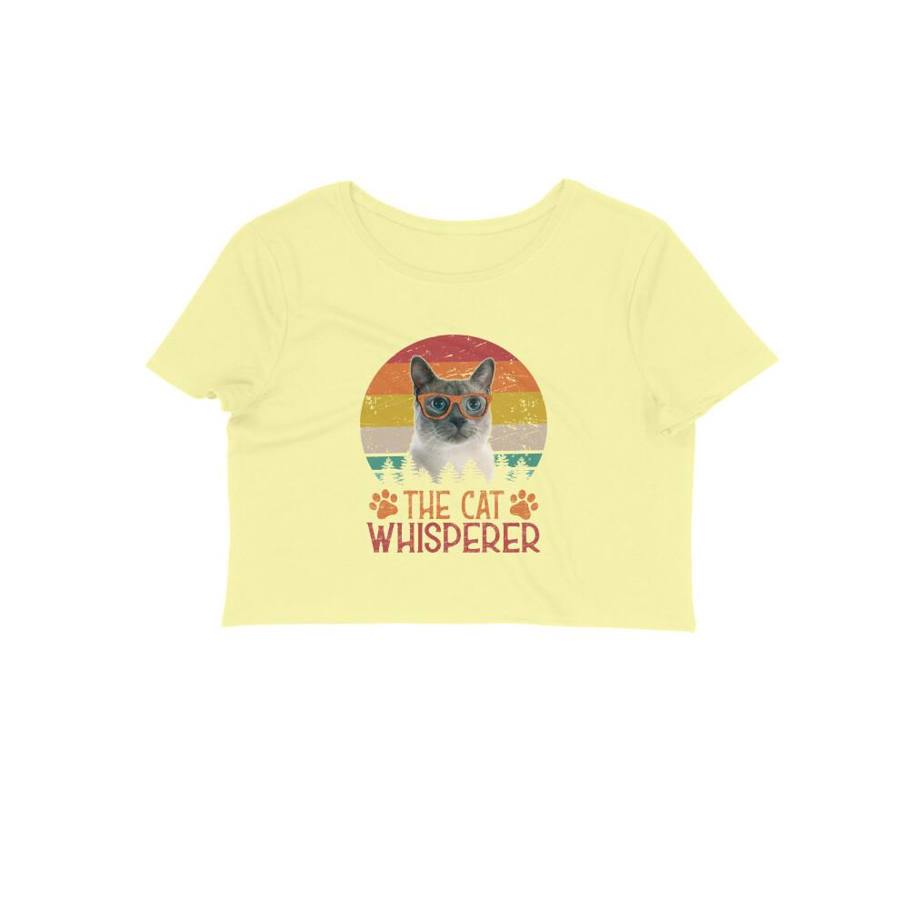 Stepevoli Clothing - Crop Top (Women) - The Cat Whisperer (9 Colours)