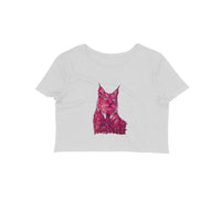 Stepevoli Clothing - Crop Top (Women) - Roar Of The Fuchsia Lion (10 Colours)