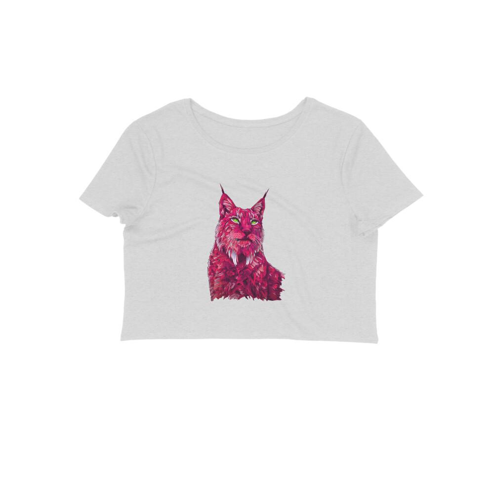 Stepevoli Clothing - Crop Top (Women) - Roar Of The Fuchsia Lion (10 Colours)