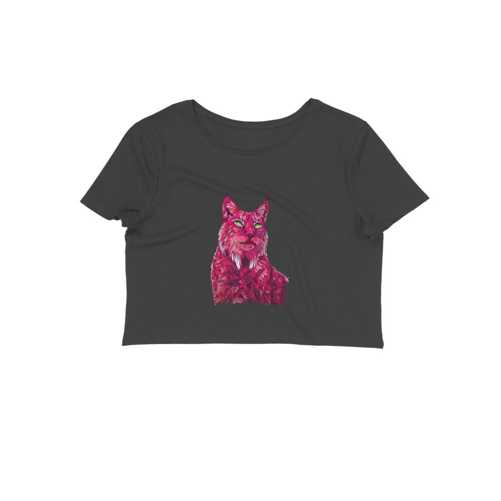 Stepevoli Clothing - Crop Top (Women) - Roar Of The Fuchsia Lion (10 Colours)