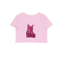 Stepevoli Clothing - Crop Top (Women) - Roar Of The Fuchsia Lion (10 Colours)