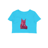 Stepevoli Clothing - Crop Top (Women) - Roar Of The Fuchsia Lion (10 Colours)
