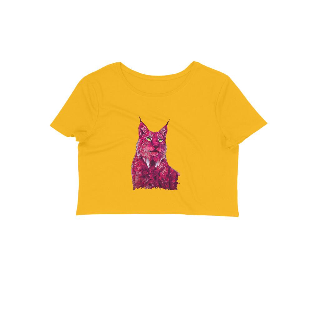 Stepevoli Clothing - Crop Top (Women) - Roar Of The Fuchsia Lion (10 Colours)