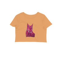 Stepevoli Clothing - Crop Top (Women) - Roar Of The Fuchsia Lion (10 Colours)