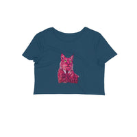 Stepevoli Clothing - Crop Top (Women) - Roar Of The Fuchsia Lion (10 Colours)
