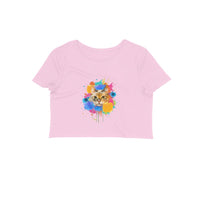 Stepevoli Clothing - Crop Top (Women) - Splishy Splashy Cat (12 Colours)