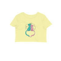 Stepevoli Clothing - Crop Top (Women) - Cats In Love (12 Colours)