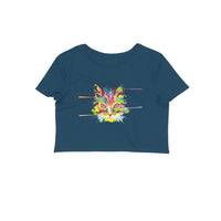 Stepevoli Clothing - Crop Top (Women) - Laser Sharp Cat (12 Colours)