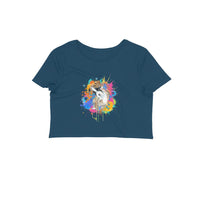 Stepevoli Clothing - Crop Top (Women) - Splashes Of Joy Puppy (12 Colours)