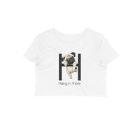 Stepevoli Clothing - Crop Top (Women) - Hang In There Pug (8 Colours)