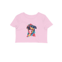 Stepevoli Clothing - Crop Top (Women) - Pawfectly Bright Hound (12 Colours)
