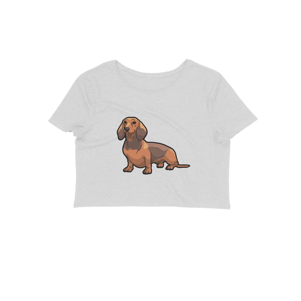 Stepevoli Clothing - Crop Top (Women) - Dash Dash Dachshund (12 Colours)
