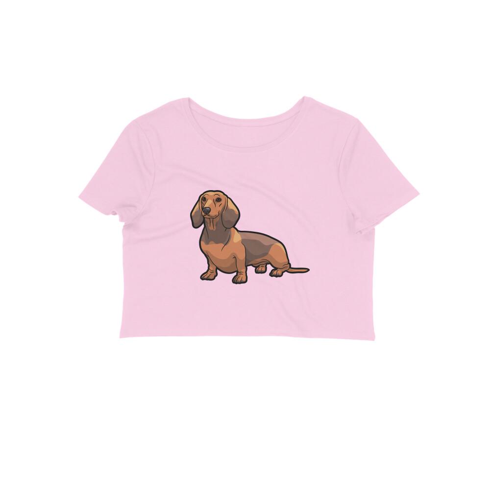 Stepevoli Clothing - Crop Top (Women) - Dash Dash Dachshund (12 Colours)