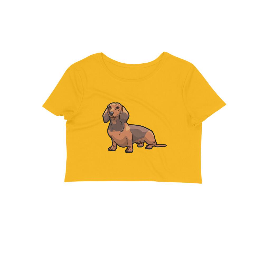 Stepevoli Clothing - Crop Top (Women) - Dash Dash Dachshund (12 Colours)