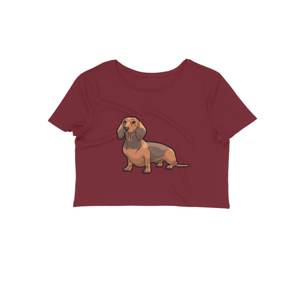 Stepevoli Clothing - Crop Top (Women) - Dash Dash Dachshund (12 Colours)