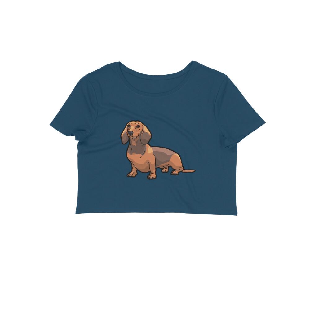 Stepevoli Clothing - Crop Top (Women) - Dash Dash Dachshund (12 Colours)