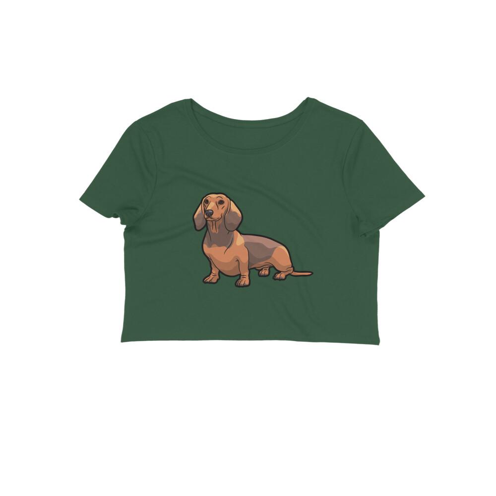 Stepevoli Clothing - Crop Top (Women) - Dash Dash Dachshund (12 Colours)